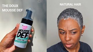 The Doux Mousse Def review on short natural hair TWA [upl. by Zanlog]