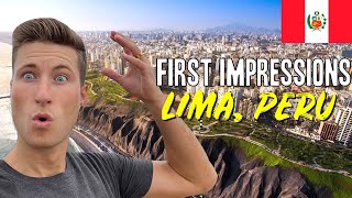 FIRST IMPRESSIONS OF LIMA 🇵🇪 MIRAFLORES IS BEAUTIFUL amp SAFE [upl. by Eizle875]