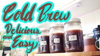 How To Make The Best Cold Brew Ever  3 Ratios  And Cold Brew Concentrate [upl. by Hadeis]