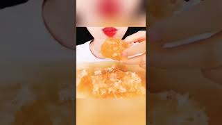 RAW HONEYCOMB MUKBANG ASMR EATING SOUNDS shorts eatingsounds mukbang [upl. by Ahsinauj149]