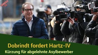 merkel  politik aktuell neue Dobrindt fordert HartzIVKürzung für abgelehnte Asylbewerber [upl. by Cassandra774]