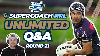 NRL Supercoach 2024  Insight Unlimited QampA  Round 21 [upl. by Onit]