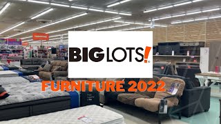 BIG LOTS FURNITURE 2022 COUCHES CHAIRS SOFAS DRESSERS TABLES BEDS [upl. by Greer761]