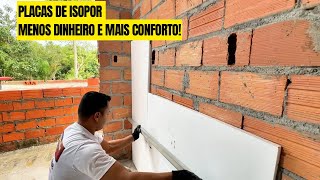 Isopor no Tijolo Conforto Térmico sem Gastar Muito [upl. by Einafit]