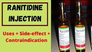 Ranitidine Injection 💉 Uses  Side effects  Contraindications 💉Dose Drug Interaction [upl. by Helen]