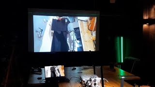 Home Theater  Draper Projector Screen installation [upl. by Gipson501]