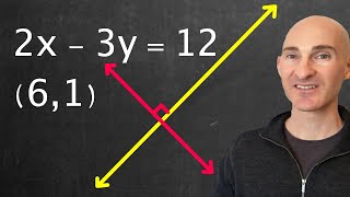 Find Equation of Line Perpendicular to a Line Through a Given Point [upl. by Aehsal]