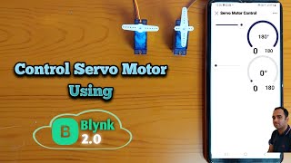 How to Control Servo Motor Using Blynk IOT and ESP8266  Servo Motor Control With Blynk [upl. by Allebara235]