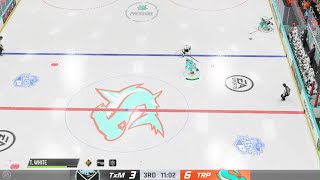 NHL 24 Highlights MASSIVE HIT INTO THE BENCH amp LEADS TO GOAL [upl. by Ebba]