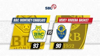 BBC MontheyChablais vs Vevey Riviera Basket  Game Highlights [upl. by Ennaesor]