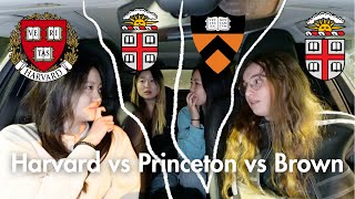 HARVARD vs PRINCETON vs BROWN  real experiences freshmen year [upl. by Leahkim]