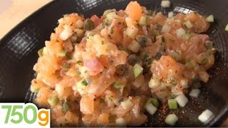 Recette du Tartare de saumon facile et rapide  750g [upl. by Del]