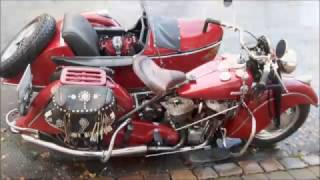 Indian Motorcycle Chief 1947 Sweden 2016 [upl. by Kayne]