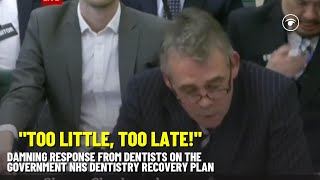 Damning response from dentists on the Tories NHS dentistry recovery plan [upl. by Kip529]