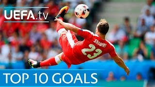 Top ten UEFA EURO 2016 goals [upl. by Warila643]