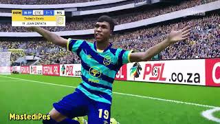 🔴MAMELODI SUNDOWNS vs CAPE TOWN CITY DSTV PREMIERSHIP 2324 MATCH DAY 12 GAMEPLAY eFootball PES 2021 [upl. by Martinson34]