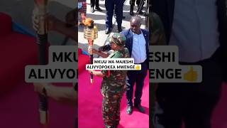 MKUU WA MAJESHI ALIVYOPOKEA MWENGE👍 raissamia jeshi jwtz mwenge globaltv shortsvideo [upl. by Atwood]