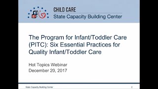 The Program for InfantToddler Care PITC Six Essential Practices for Quality InfantToddler Care [upl. by Ezzo955]