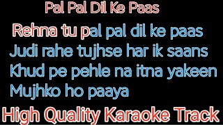 pal pal dil ke pass karaoke with lyrics  rehna tu pal pal dil ke pass karaoke with lyrics [upl. by Htebzil]