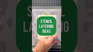 EASIEST Way to Layer Stencils cardmaking crafts [upl. by Pelson]