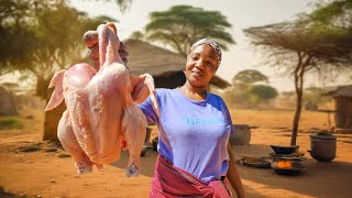 These African Village Family Cooks The Most Delicious Organic Rural Food  Fried Country Chicken [upl. by Amie]