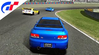 Gran Turismo 4  Grand Valley  Subaru IMPREZA Coupe 22BSTi  Race [upl. by Aicinad]