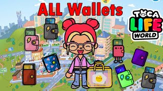 ❤ ALL COLLECTION WALLETS ❤ Toca Life World [upl. by Gillman]