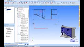 Hicad Tutorial F16 Stiegenhaus mit Fassadenprofilen [upl. by Tove]