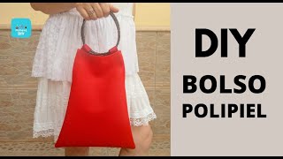 DIY Cómo HACER BOLSO de POLIPIEL FÁCIL  Moment DIYdiycosturafacil [upl. by Soinski]