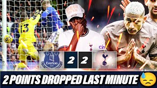 2 POINTS DROPPED IN THE LAST MINUTE 😓 Everton 22 Tottenham EXPRESSIONS REACTS [upl. by Chancellor990]