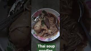 thai noodles and delicious soup 🍲 😋 very hot 🔥🔥 [upl. by Garnette]