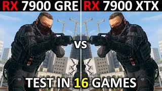 RX 7900 GRE vs RX 7900 XTX  Test in 16 Games at 4K  How Big Is The Difference 🤔  2024 [upl. by Redvers]