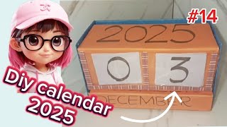 Diy calendar 2025  cutest mini desk calendar 📆  creative ideas  bulbul ideas [upl. by Emelina]