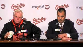 Buck Showalter and Dan Duquette wrap up the 2015 season Part 2 [upl. by Gotthelf]