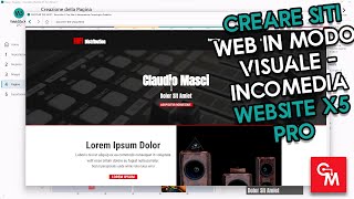 Creare siti web in modo visuale  Incomedia Website X5 Pro [upl. by Ynttirb]