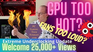 RTX 3060 12 GB GPU Extreme Underclocking update and overclocking PC gaming graphics card and welcome [upl. by Lledniw]