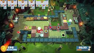 Overcooked 2 Level 43 2 Players 3 Stars [upl. by Maretz36]