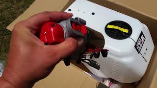 NorthStar 31 Gallon Tow Behind Broadcast and Spot Sprayer UNBOXING [upl. by Nosirrag619]