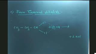 Formation of Aldehyde from Geminal Dihalide [upl. by Lebatsirc181]