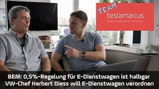 EAutoDienstwagen 05Regelung ist halbgar BEM  bald Pflicht bei VW CEO Herbert Diess [upl. by Nileak91]