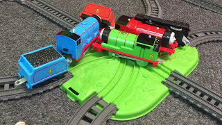 Track Master Battle James Percy Gordon Devious Diesel Toy Trains [upl. by Attekahs49]