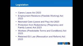 Employment Law Update 202324 [upl. by Haerb]