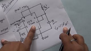 MONOSTABLE MULTIVIBRATOR FOR INDUSTRY USING 555 TIMER EXPLAINED WITH FORMULA [upl. by Davina]