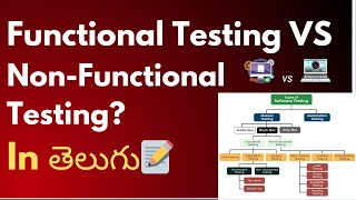 Difference Between Functional and NonFunctional Testing In Telugu✅ [upl. by Anyrtak284]