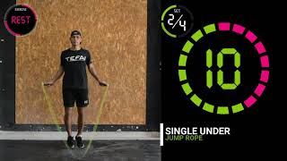 25 MINUTOS SALTANDO LA CUERDA  JUMP ROPE INTERMEDIO  WORKOUT 11 [upl. by Ahsaek699]