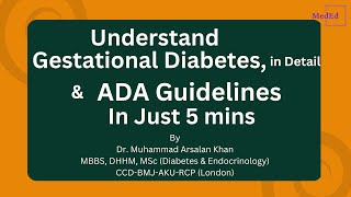 Gestational Diabetes ADA Guidelines For GDM [upl. by Corvese]