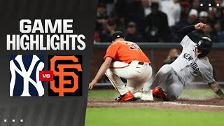 Yankees vs Giants Game Highlights 53124  MLB Highlights [upl. by Reivax]