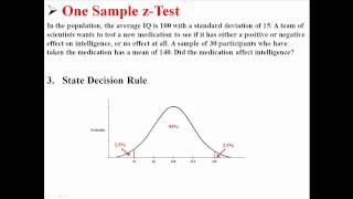 One Sample zTest [upl. by Patsis682]