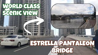 ULTRA MODERN BRIDGE IN THE PHILIPPINES ESTRELLA PANTALEON BRIDGE BEST SCENIC VIEW [upl. by Sukin]