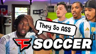 Daniel Huncho Reacts To FaZe Clan Plays SOCCER For FIRST Time [upl. by Ainotahs]